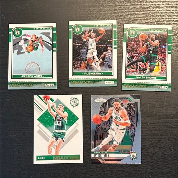 Boston Celtics Cards- Larry Bird,Jayson Tatum, Jaylen Brown - Picture 1 of 2